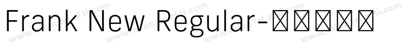 Frank New Regular字体转换